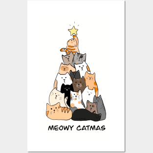 Meowy catsmas Posters and Art